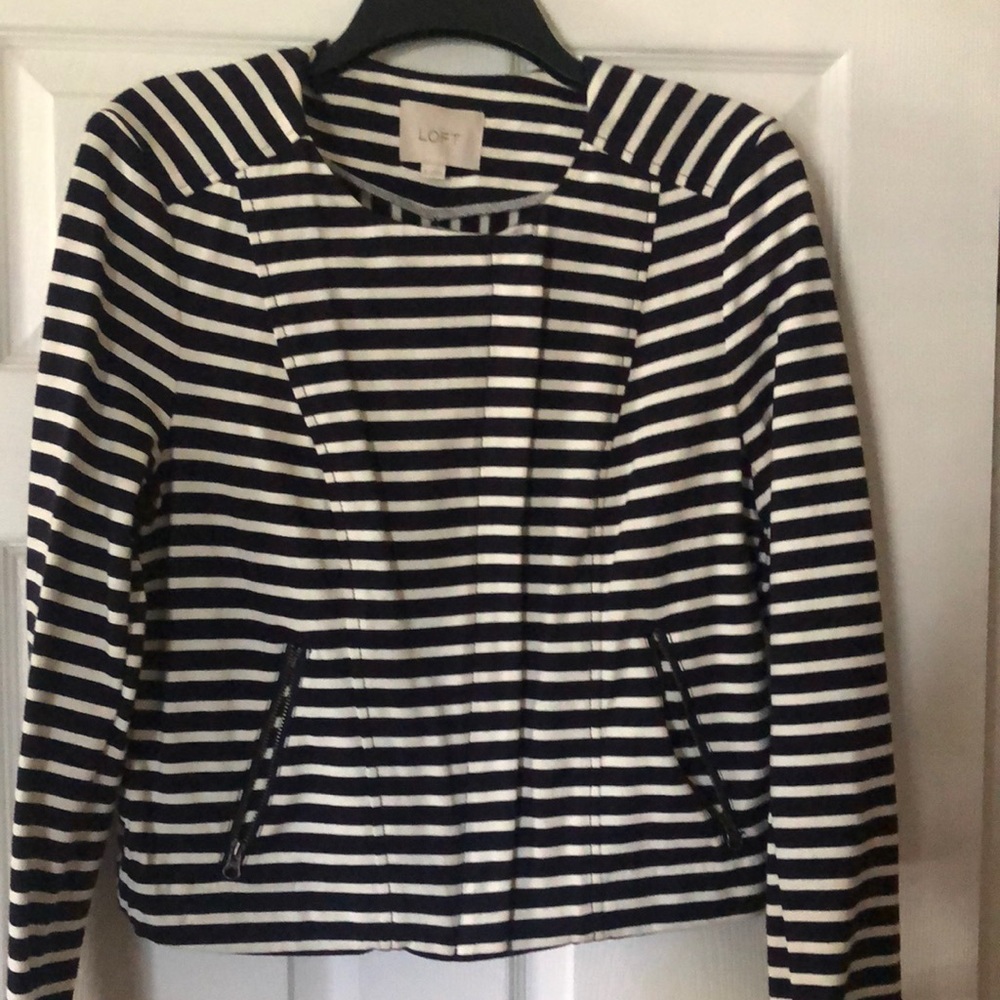 Loft striped jacket / top